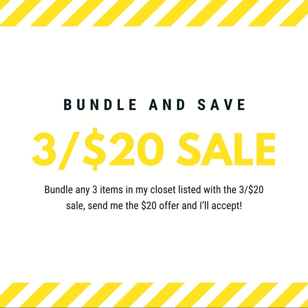 3/$20 SALE!